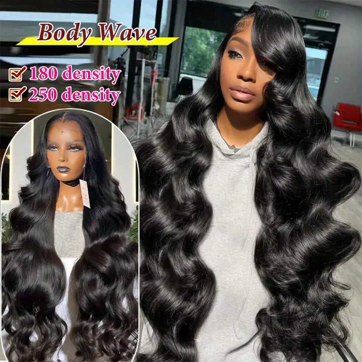 【40Inch Long Wig】Allove Bleach Knots & Pre Pulacked 13x4 Skinlike Real HD Full Lace Front Virgin Human Hair Wig 250% Density - AlloveHair