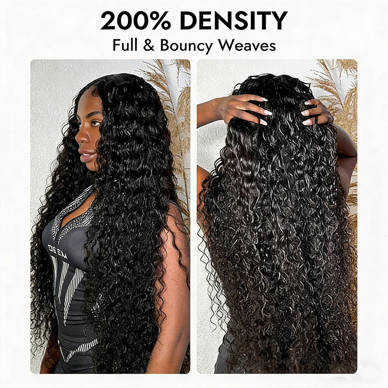 200% Density Deep Wave Wig Best 5x5 Lace Front Wigs Human Hair Glueless Wig No Glue Needed - AlloveHair
