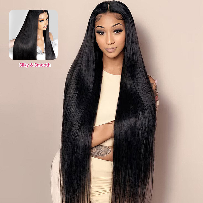 【40Inch Long Wig】Allove Bleach Knots & Pre Plucked 13x6 Real HD Invisible Full Lace Front Human Hair Wigs - AlloveHair