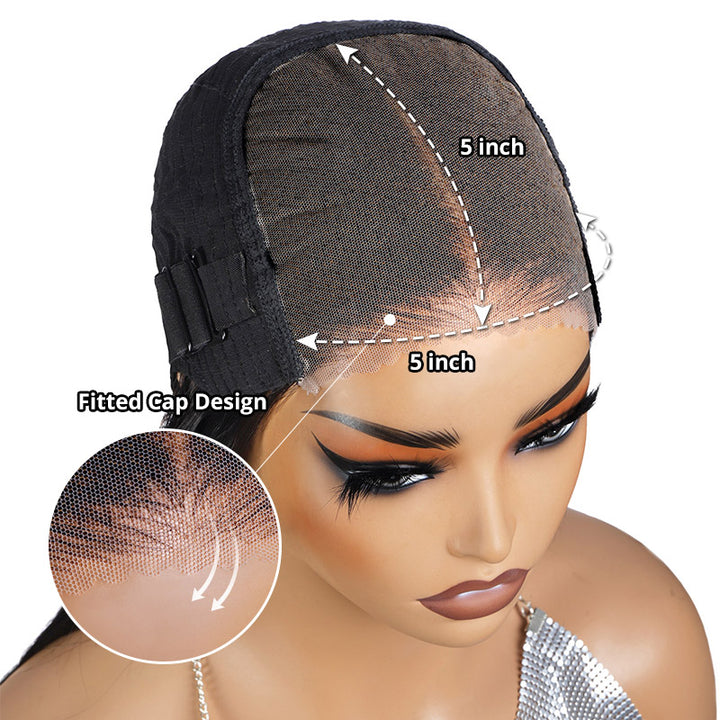 Bleached Knots Ready To Wear Wig | Straight Hair 5x5 HD Lace Closure Wig 100% Human Hair - AlloveHair