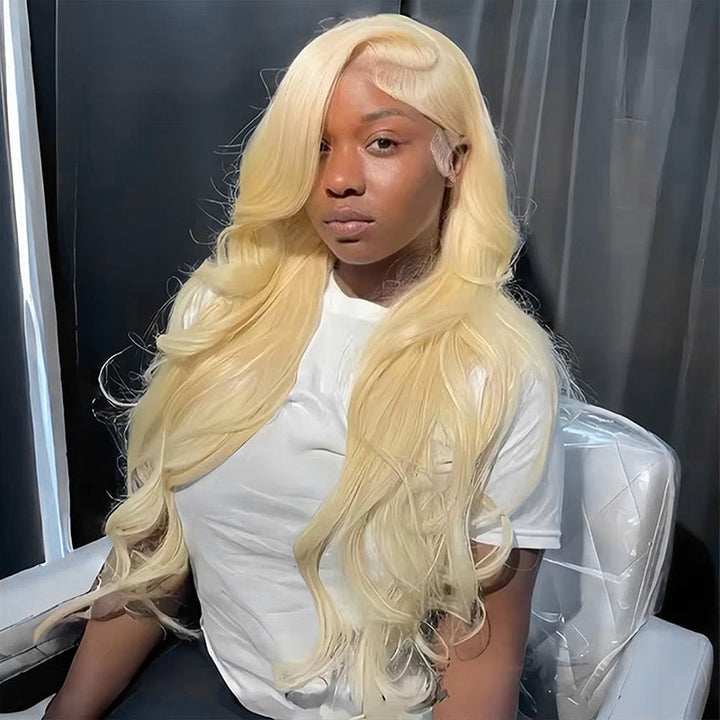 Allove 613 Blonde Body wave Hair 3 Bundles with 4*4 Lace Closure - AlloveHair