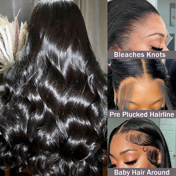 [13*4 Full Lace Front Wigs] Body Wave Human Hair HD Melted Lace Wig 180% Density