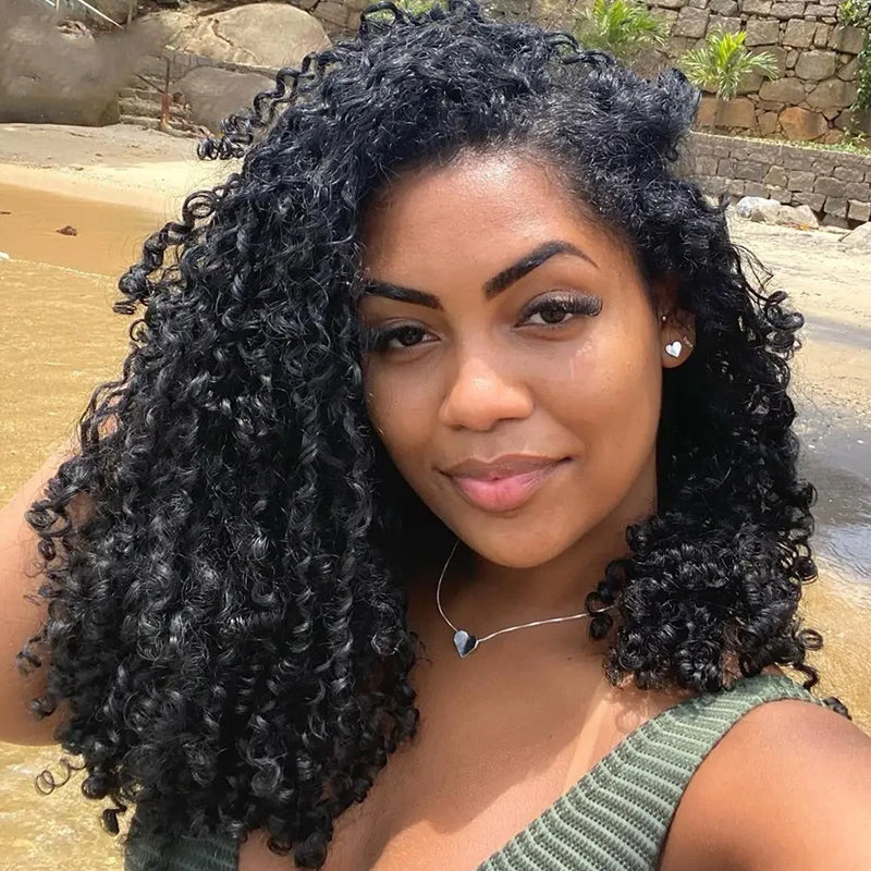 Allove 12A Burmese Pixie Curly Raw Human Hair 1/3/4 Bundles Pixie Curls Human Hair Extensions - AlloveHair