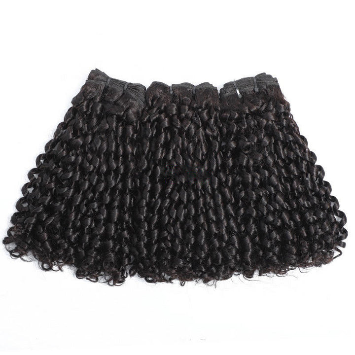 Allove 12A Burmese Pixie Curly Raw Human Hair 1/3/4 Bundles Pixie Curls Human Hair Extensions - AlloveHair