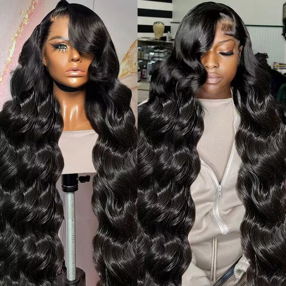 Allove Hair 30inch Long 13x4 HD Lace Frontal Wigs Pre-plucked Natural Hairline 5x5 Wear to Go Human Hair Wigs