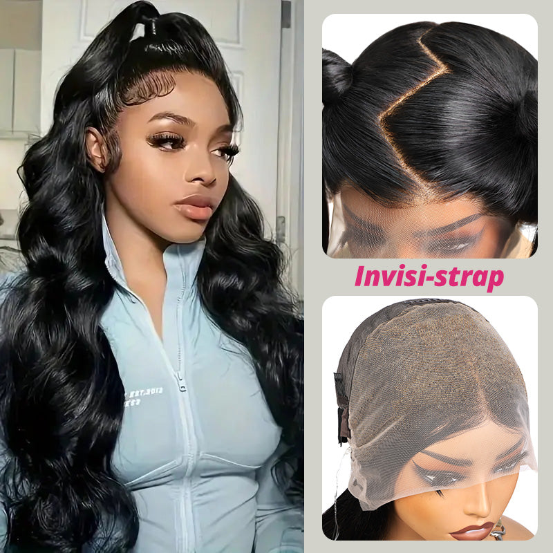 Invisi Strap Body Wave Full Lace Wig | 100% Virgin Hair | HD Invisible Lace | No Glue Needed - AlloveHair