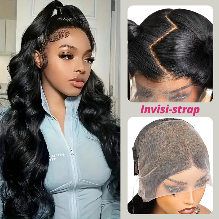 Invisi Strap Body Wave Full Lace Wig | 100% Virgin Hair | HD Invisible Lace | No Glue Needed - AlloveHair