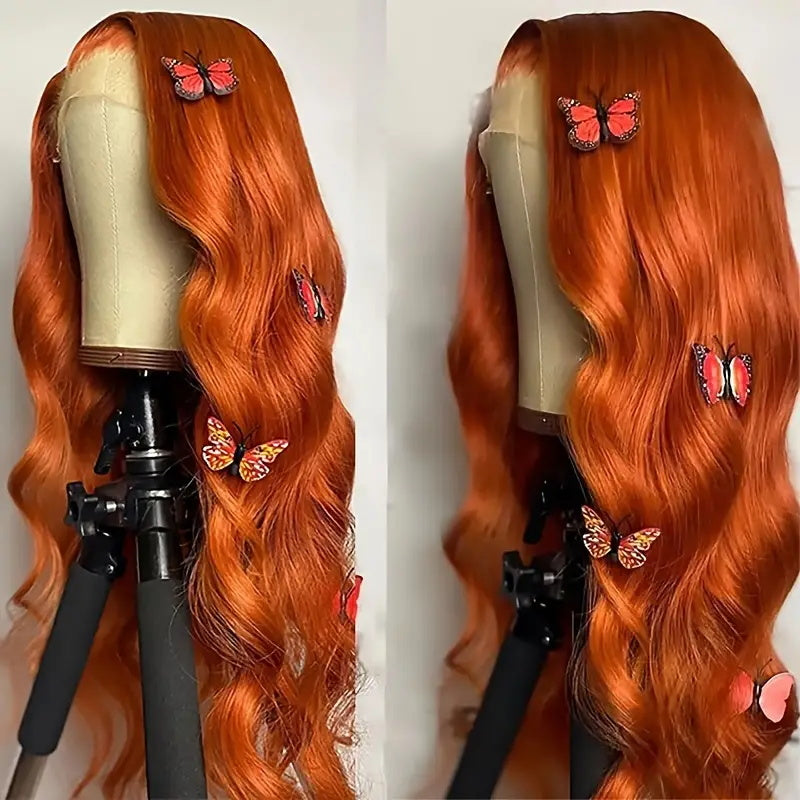 [Allove New Year Sale] Allove Hair Orange Ginger 13x6 Lace Front Human Hair Wig - AlloveHair