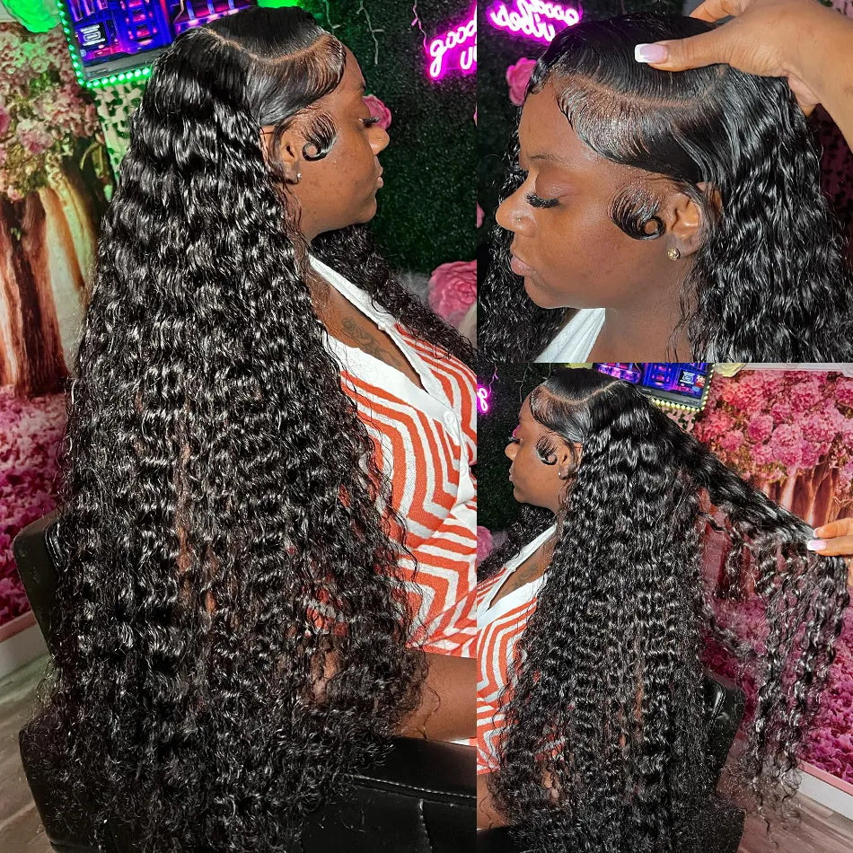 Pre Plucked Wear & Go Wig | 40 Inch 13x4 HD Lace Front Glueless Wig Deep Curly Human Hair