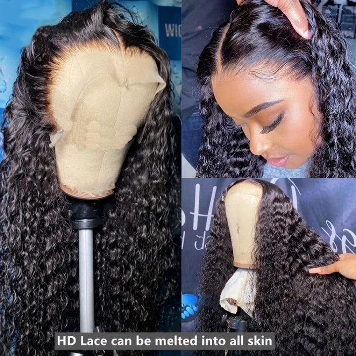 [13*4 Full Lace Front Wigs] Water Wave Human Hair Wigs Pre Plucked With Baby Hair