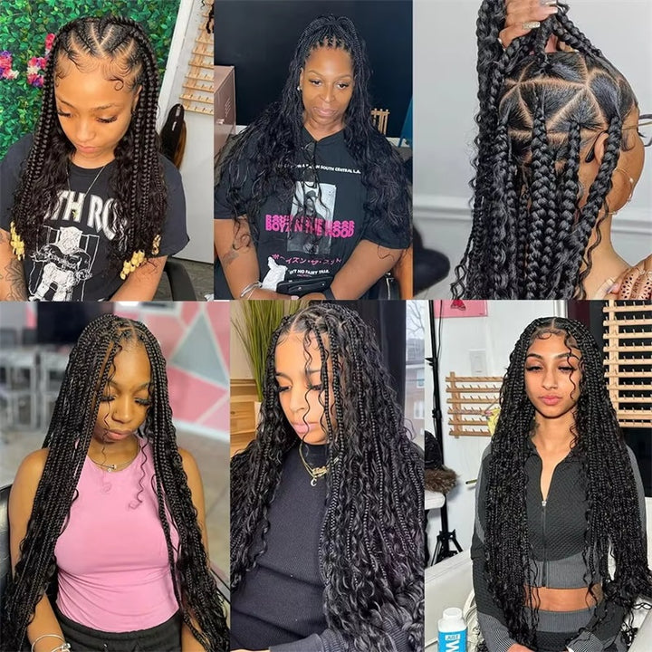 Overnight Shipping Deep Wave Bulk Human Hair For Braiding No Weft 100% Human Hair Extensions - AlloveHair
