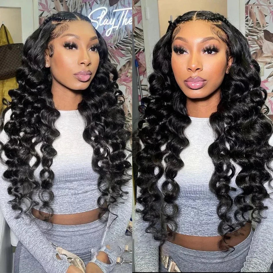 Allove Hair Brazilian Loose Deep Wave 3 Bundles Human Hair Extensions - AlloveHair