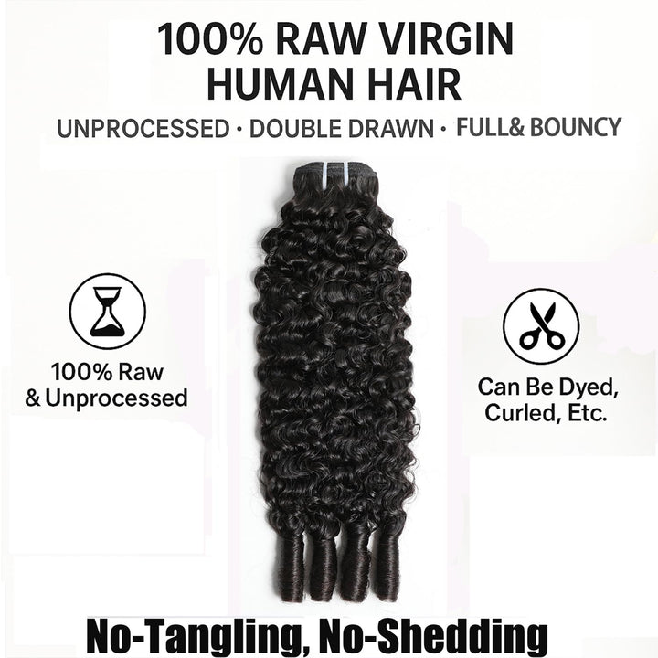  Burmese Curly Brazilian human hair
