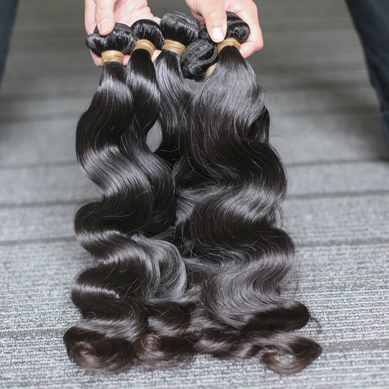 Body Wave 3 Bundles Human Hair Extensions Allovehair - AlloveHair