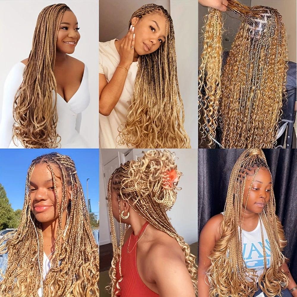 Allove Hair #27 Honey Blonde Deep Wave Bulk Human Hair For Braiding - AlloveHair