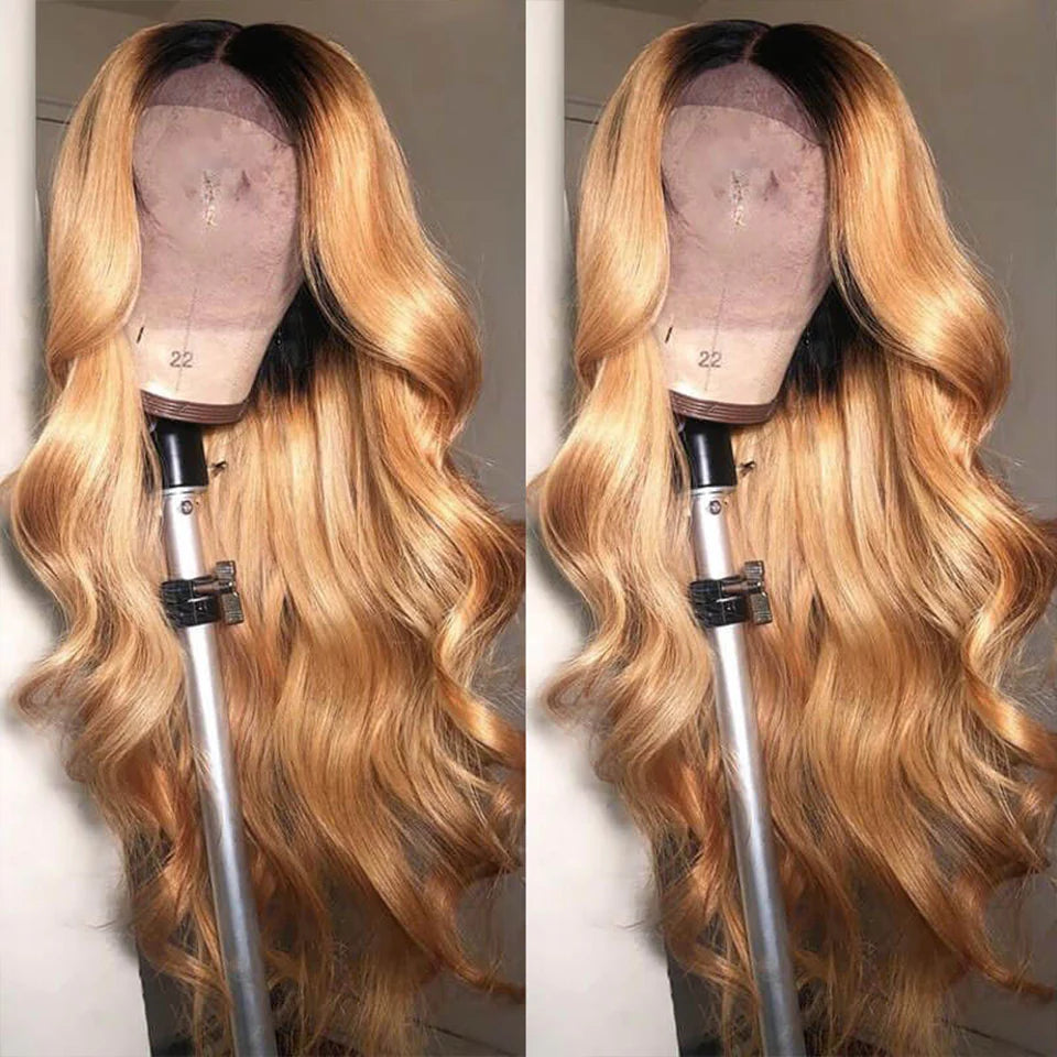 [ Lowest Price - No Code Needed] T1B/27 Ombre Human Hair Wigs For Black Women - AlloveHair