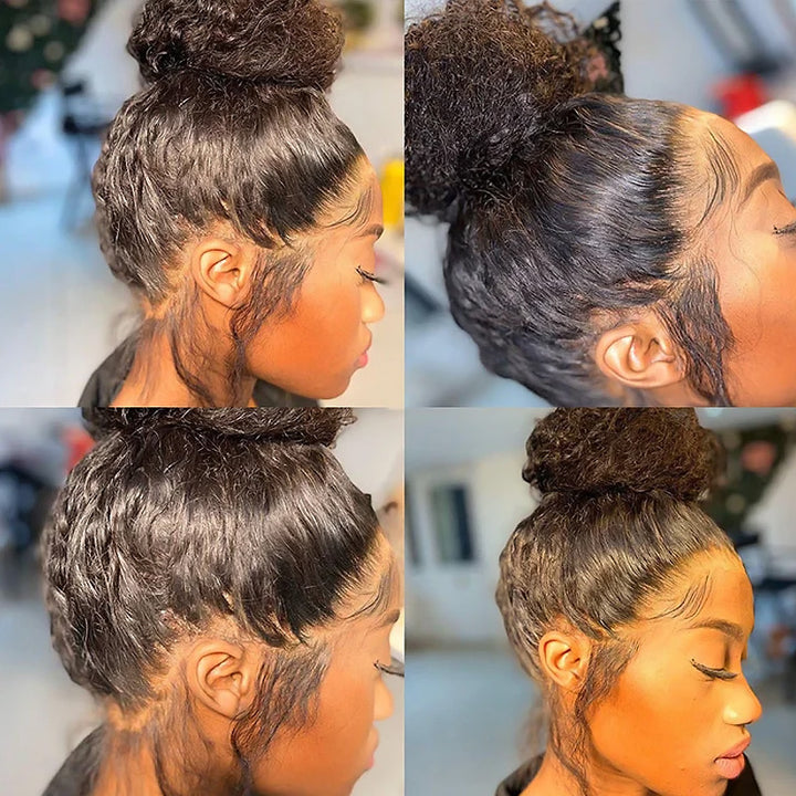 Water Wave Invisi-String Snug Fit 360 HD Lace Frontal Wig Pre Bleached Glueless Wig - AlloveHair