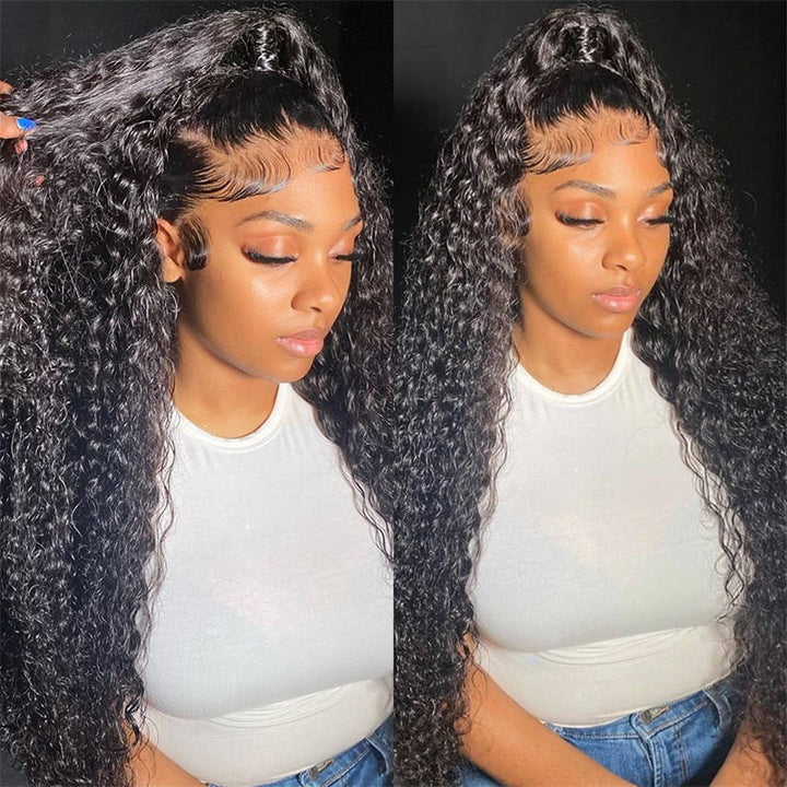 【Big/Small Head Friendly Wig】13x4 Deep Wave Lace Front Wig Curly Human Hair Wigs Ready To Wear Glueless Wig