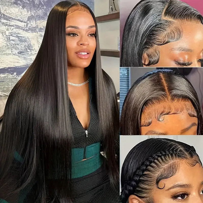 Allove HD Transparent Lace Front Human Hair Wigs For Women 30 Inch Bone Straight Lace Front Wig 13x4 13x6 HD Lace Frontal Wig
