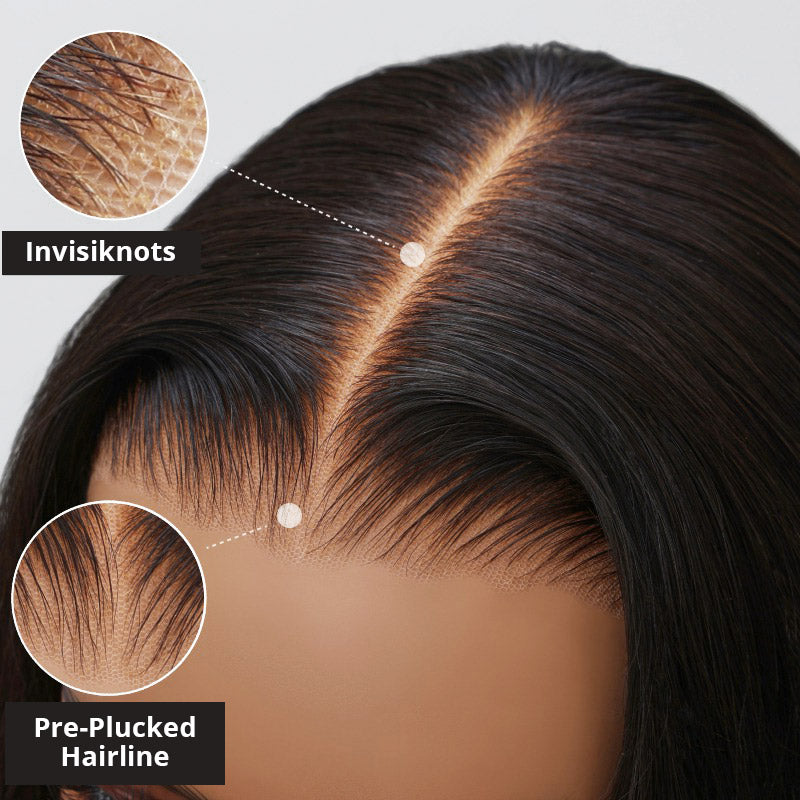 Bleached Knots Wear Go Wig | Yaki Straight 13x4 HD Lace Frontal Wig Pre-Plucked PPB Glueless Wigs