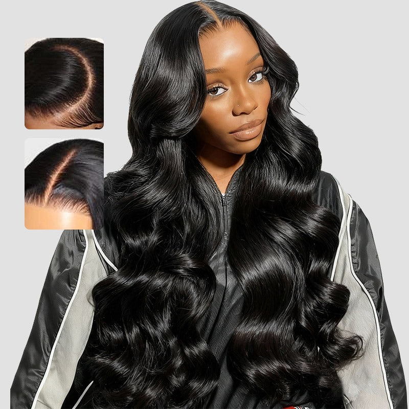 Allove 4x4 Glueless Lace Front Wig Body Wave Human Hair 5x5 Wear to Go HD Lace Wigs - AlloveHair