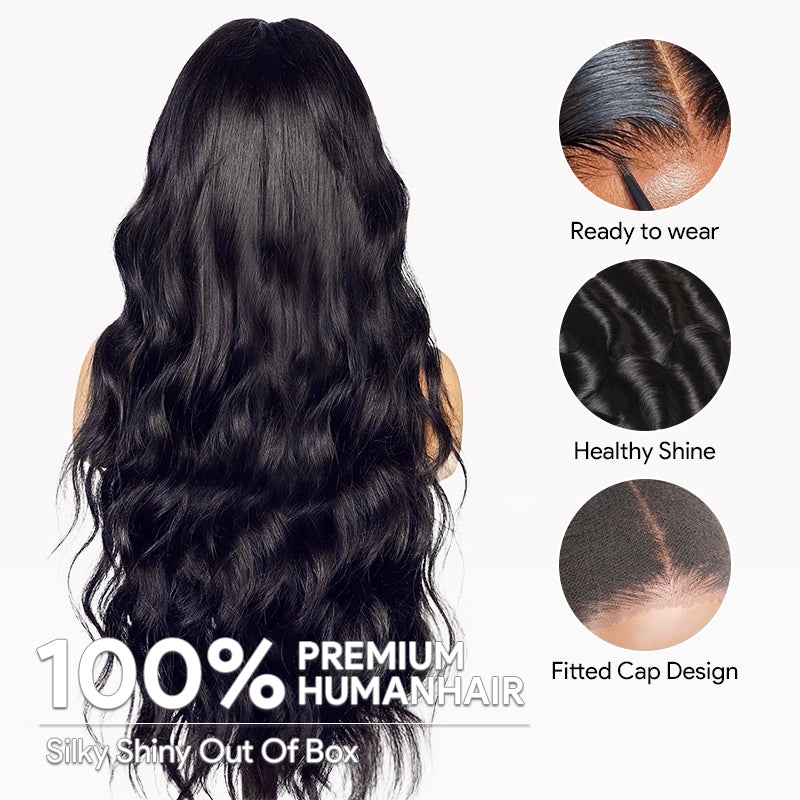 30 32 40 Inch Body Wave 5x5 13x4 HD Lace Front Wigs Human Hair Pre Plucked Pre Bleached Knots Glueless Wigs - AlloveHair