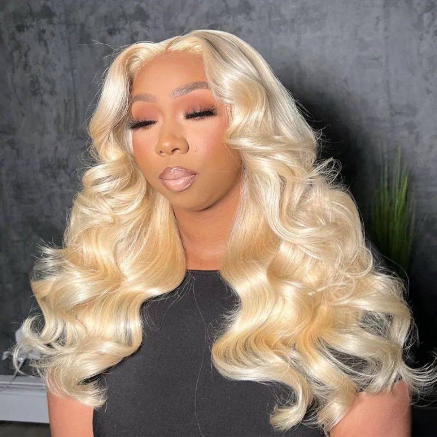 613 Blonde Body Wave Full Lace Wig | Glueless Install | 100% Human Hair | HD Undetectable Lace | Pre-Bleached & Pre-Plucked - AlloveHair