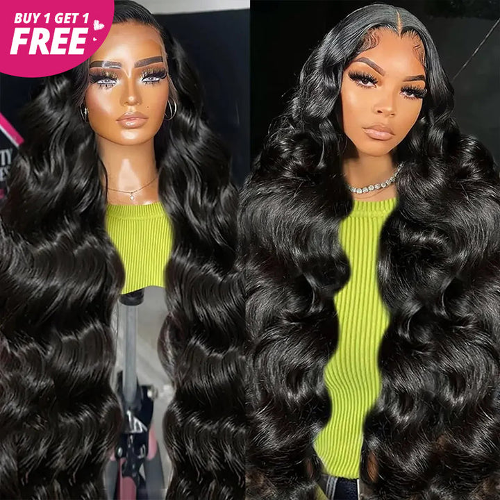 [Allove Bogo Free] 13x6 HD Lace Frontal Human Hair Wigs Pre Plucked Glueless Pre Cut Lace Wigs For Women