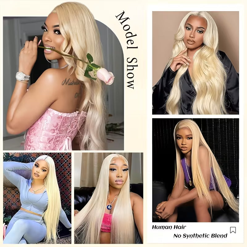 Allove 613 Blonde Color Straight Hair 3 Bundles with 4*4 Lace Closure - AlloveHair