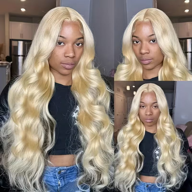Allove 100% Human Hair 613 Blonde Color Body Wave 3 Bundles Hair Extensions - AlloveHair