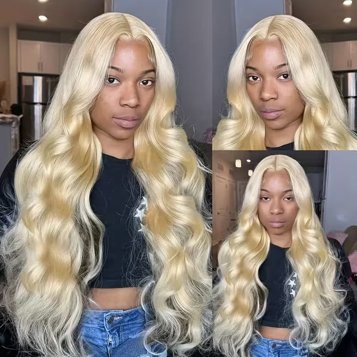 Allove 100% Human Hair 613 Blonde Color Body Wave 3 Bundles Hair Extensions - AlloveHair