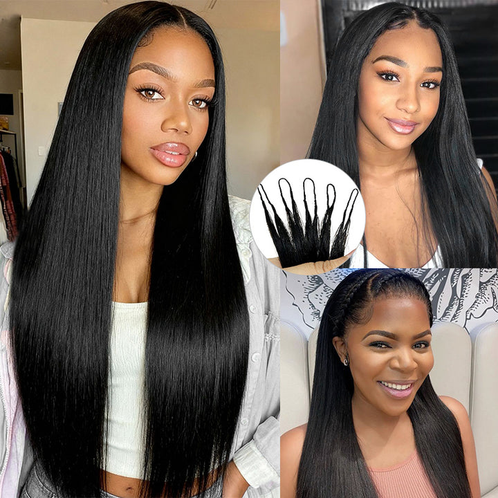 Body Wave Feather Crochet Human Hair Boho Braid Styles Miracle Knots Pre-Separated Crochet Hair Extensions - AlloveHair