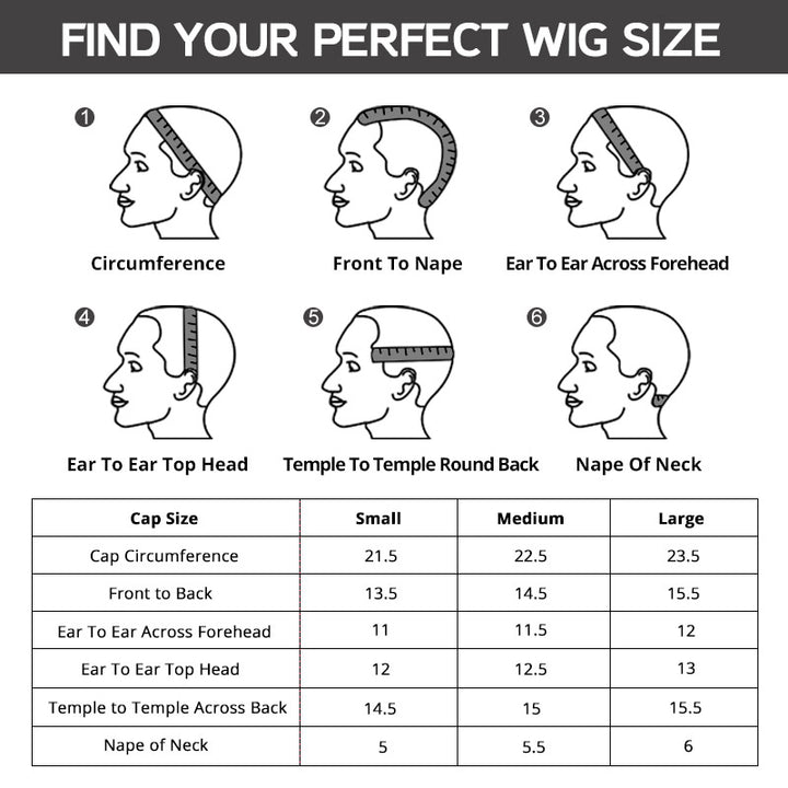 3 Cap Sizes | Straight Hair HD Transparent 13*4 Lace Front Wigs - AlloveHair
