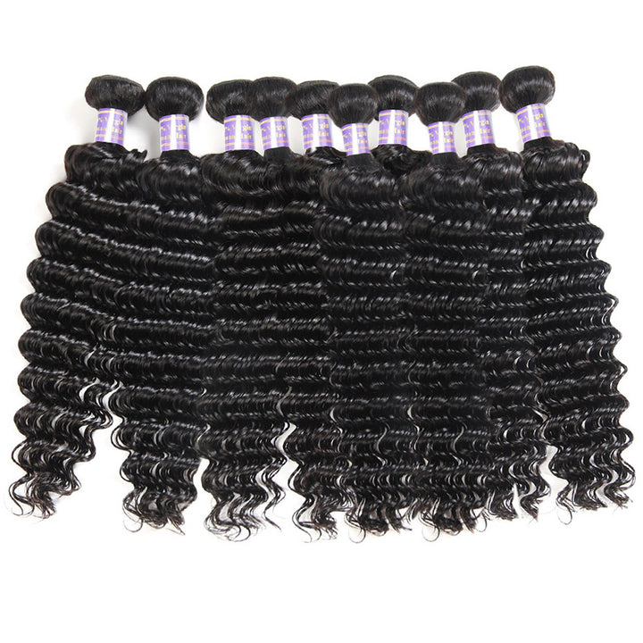 Wholesale 8A Deep Wave Virgin Human Hair 10 Bundles Deal - AlloveHair