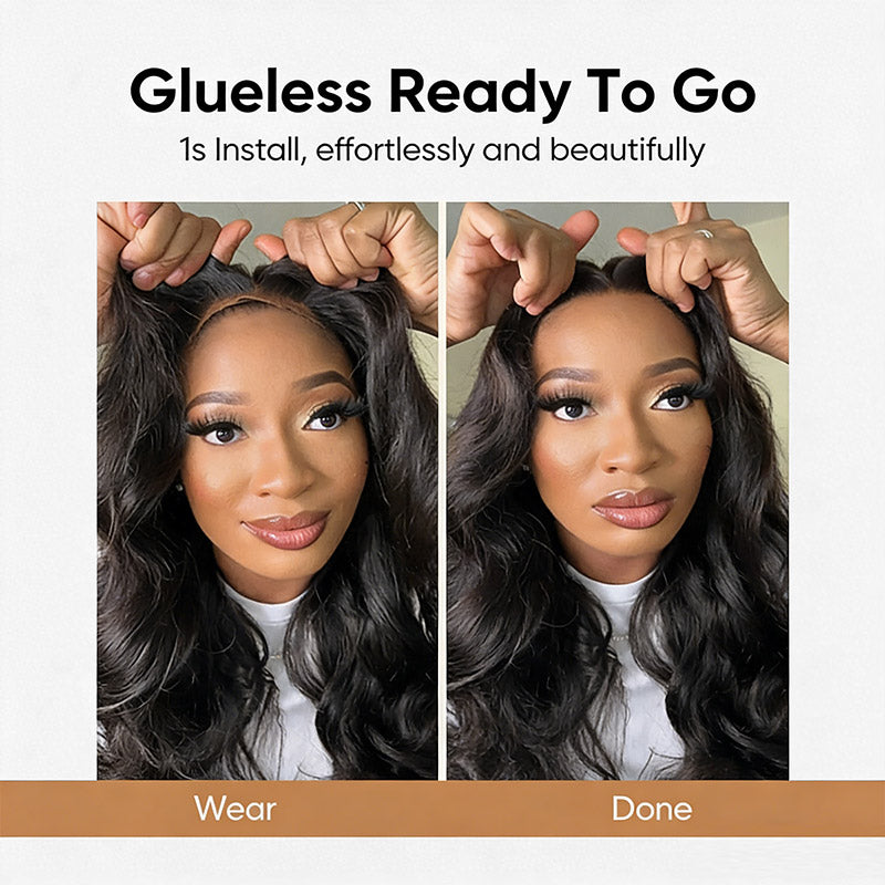 30 Inch Buss Down Wig Body Wave 5x5 Closure Wigs Human Hair 200% Density Real Glueless Wigs - AlloveHair