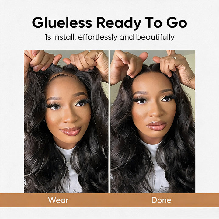 30 Inch Buss Down Wig Body Wave 5x5 Closure Wigs Human Hair 200% Density Real Glueless Wigs - AlloveHair