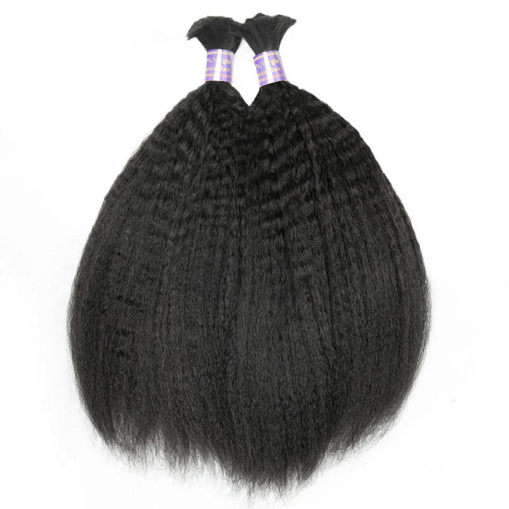 Allove Hair Kinky Straight Bulk Hair Extensions For Boho Knotless Braiding - AlloveHair