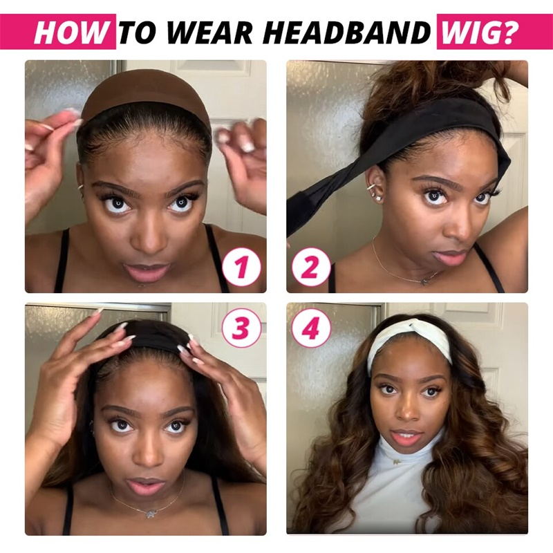 band Body Wave Human Hair Non Lace Wig