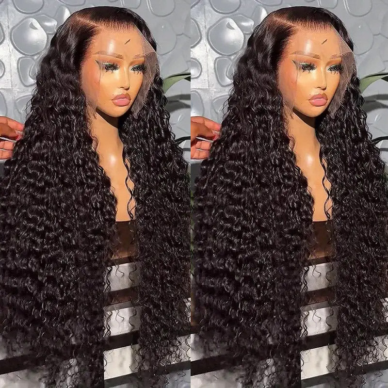 【THIN LACE】HD Invisible Lace Wig Water Wave Human Hair 13x6 Lace Frontal Wigs 200% Density - AlloveHair