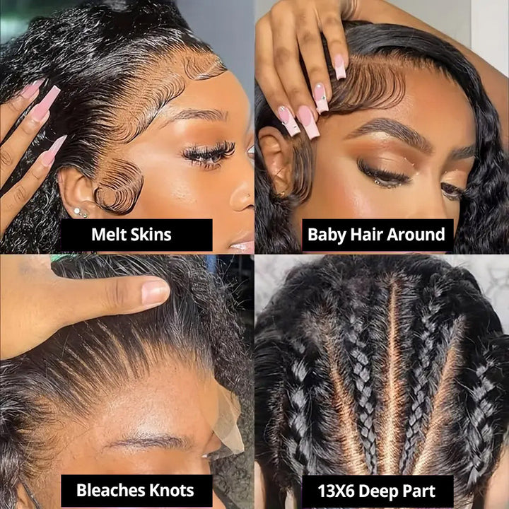 Allove Pull Go Drawstring Wig 13x6 Full Lace Front Wig Virgin Curly Human Hair - AlloveHair