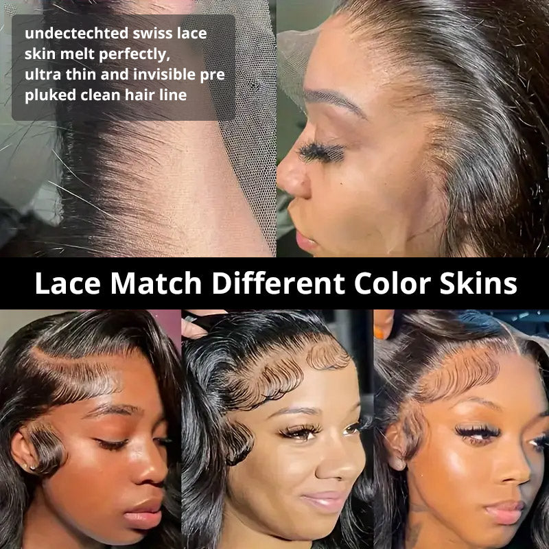 [30'' = $165.99 - No Code Needed] 13x6 Body Wave HD Lace Front Virgin Human Hair Wig 180% Density - AlloveHair
