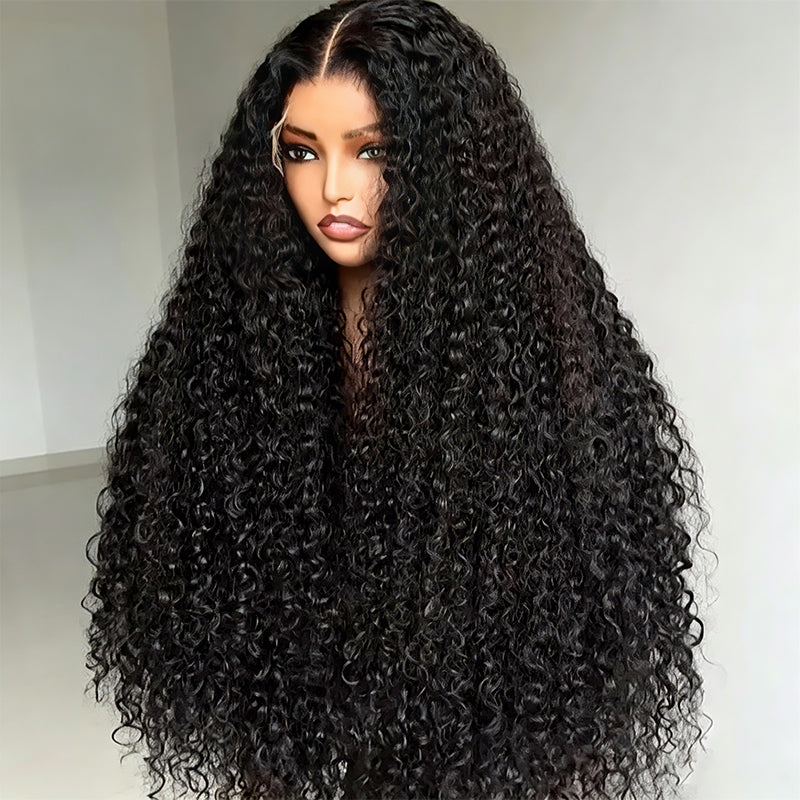 30 32 Inch 300% Density Luxury Custom Wigs Glueless 13x4 13x6 Full Lace Front Curly Wigs Virgin Human Hair Transparent HD Lace Front Wig - AlloveHair