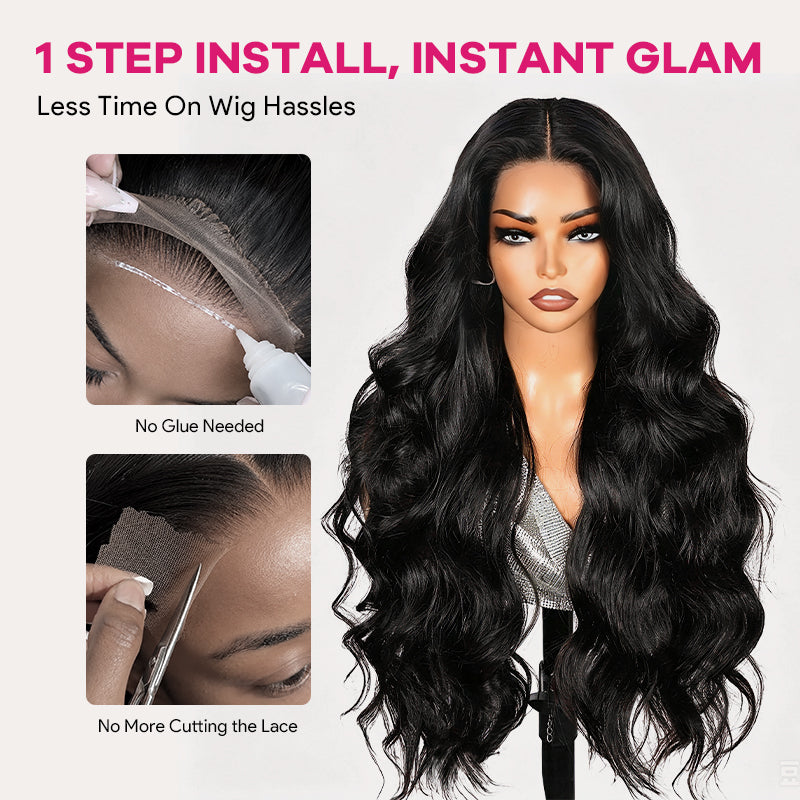 30 32 40 Inch Body Wave 5x5 13x4 HD Lace Front Wigs Human Hair Pre Plucked Pre Bleached Knots Glueless Wigs - AlloveHair