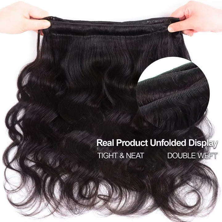 30 Inch Boby Wave Bundles 12A Burmese Human Hair 100% Unprocessed Raw Human Hair Extensions Thick Ends Virgin Hair - AlloveHair