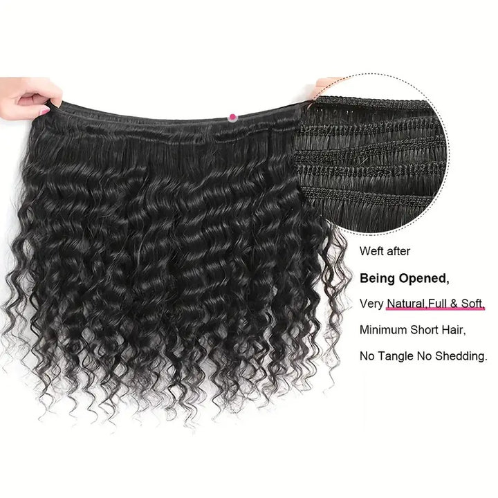 Allove Hair Malaysian Loose Deep Wave 4 Bundles Virgin Human Hair - AlloveHair