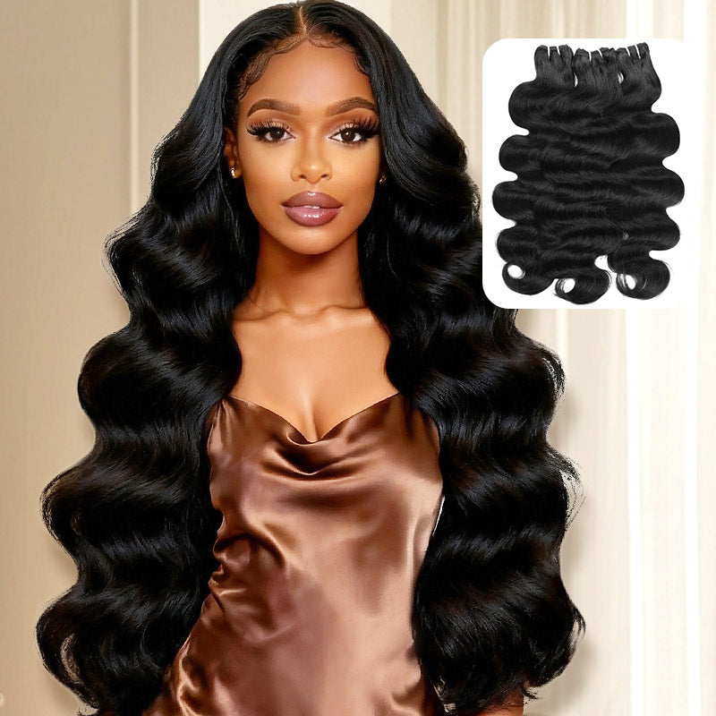 30 Inch Human Hair Bundles 15A Premium Brazilian Body Wave Virgin Human Hair 3 Bundles - AlloveHair