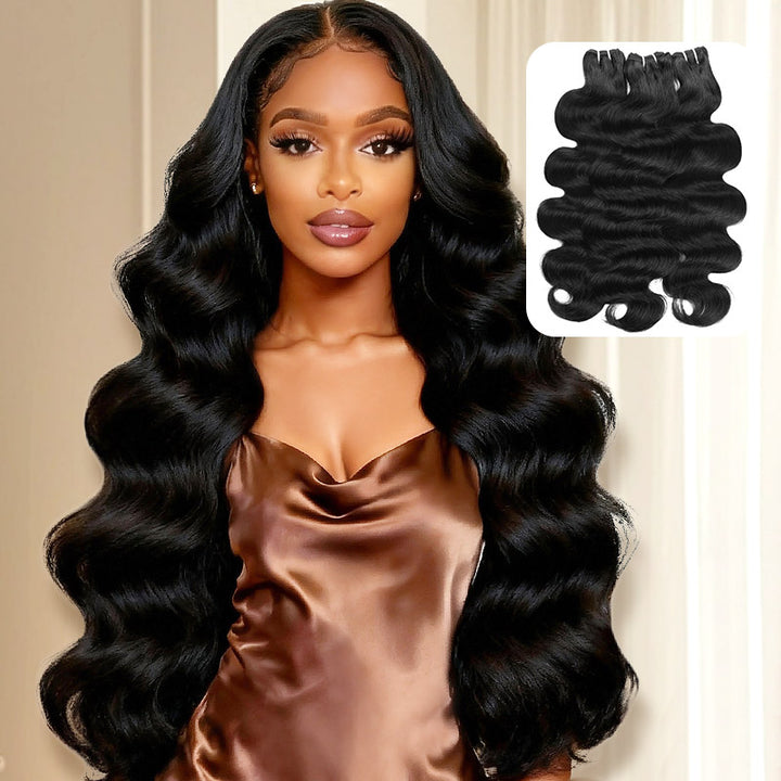 30 Inch Human Hair Bundles 15A Premium Brazilian Body Wave Virgin Human Hair 3 Bundles - AlloveHair