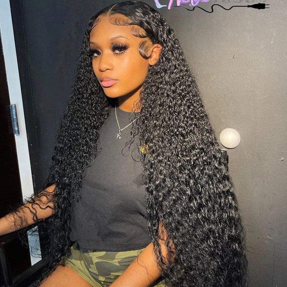 [Allove Bogo Free] 4x4 Body Wave/Straight Hair/Deep Wave/Water Wave Pre Cut Lace Closure Wear To Go Wigs 180% Density