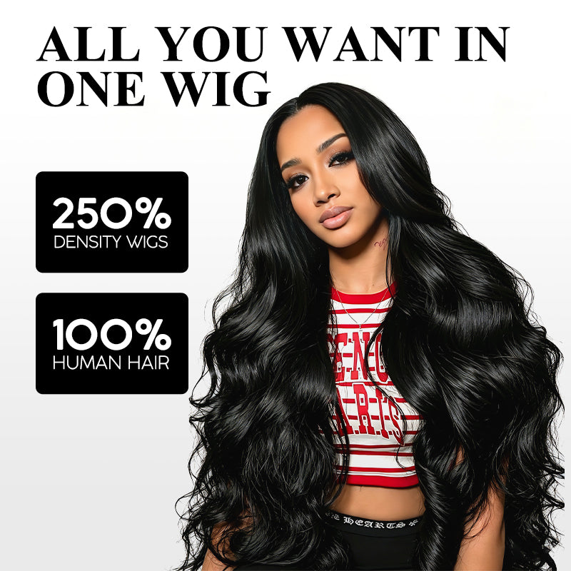 30 32 40 Inch Body Wave 5x5 13x4 HD Lace Front Wigs Human Hair Pre Plucked Pre Bleached Knots Glueless Wigs - AlloveHair