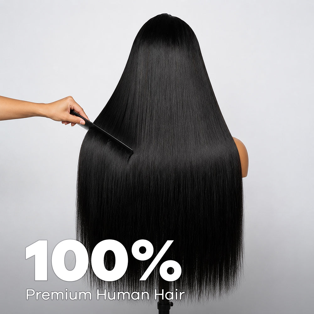 Pre-Everything Glueless 13x4 13x6 HD Lace Frontal Wig Free Parting Pre Braided Straight Hairstyle Ready to Go Wigs - AlloveHair
